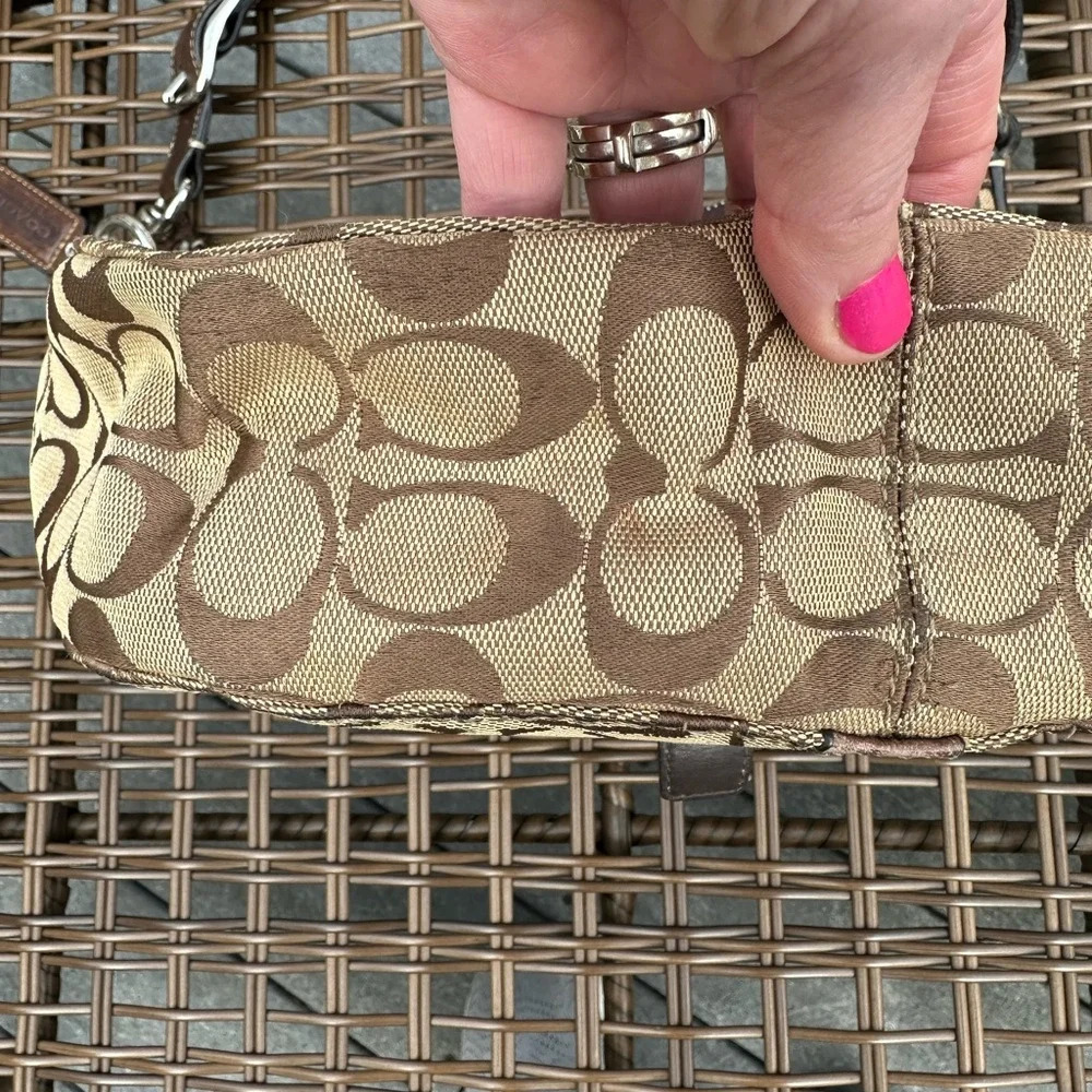 COACH CHELSEA brown Signature shoulder tote bag - Picture 8 of 9